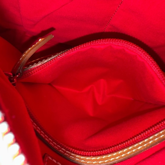 Dooney & Bourke Gray Leather Hobo Bag - Picture 13 of 14